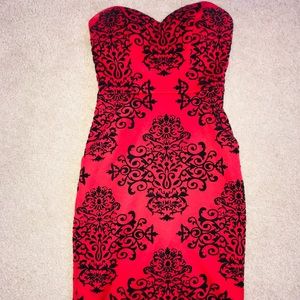 Red Dress & Black Velvet Design